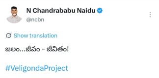 వెలిగొండపై సీఎం చంద్రబాబు ఎమోషనల్ పోస్ట్..!