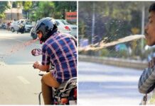 రోడ్డు మీద ఉమ్మితే రూ.100 ఫైన్.!